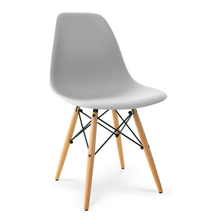Fashionable And Simple Plastic Dining Chair Gray