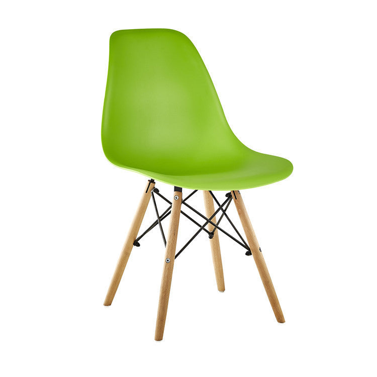Fashionable And Simple Plastic Dining Chair Green