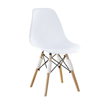 Fashionable And Simple Plastic Dining Chair White