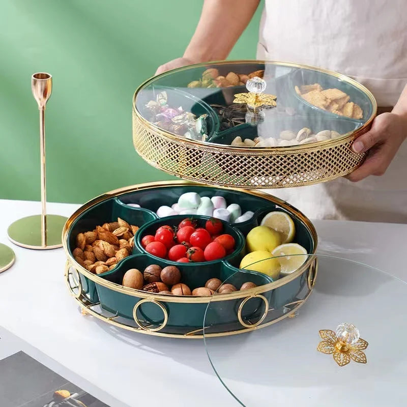 Elegant Serving Trays with Compartments
