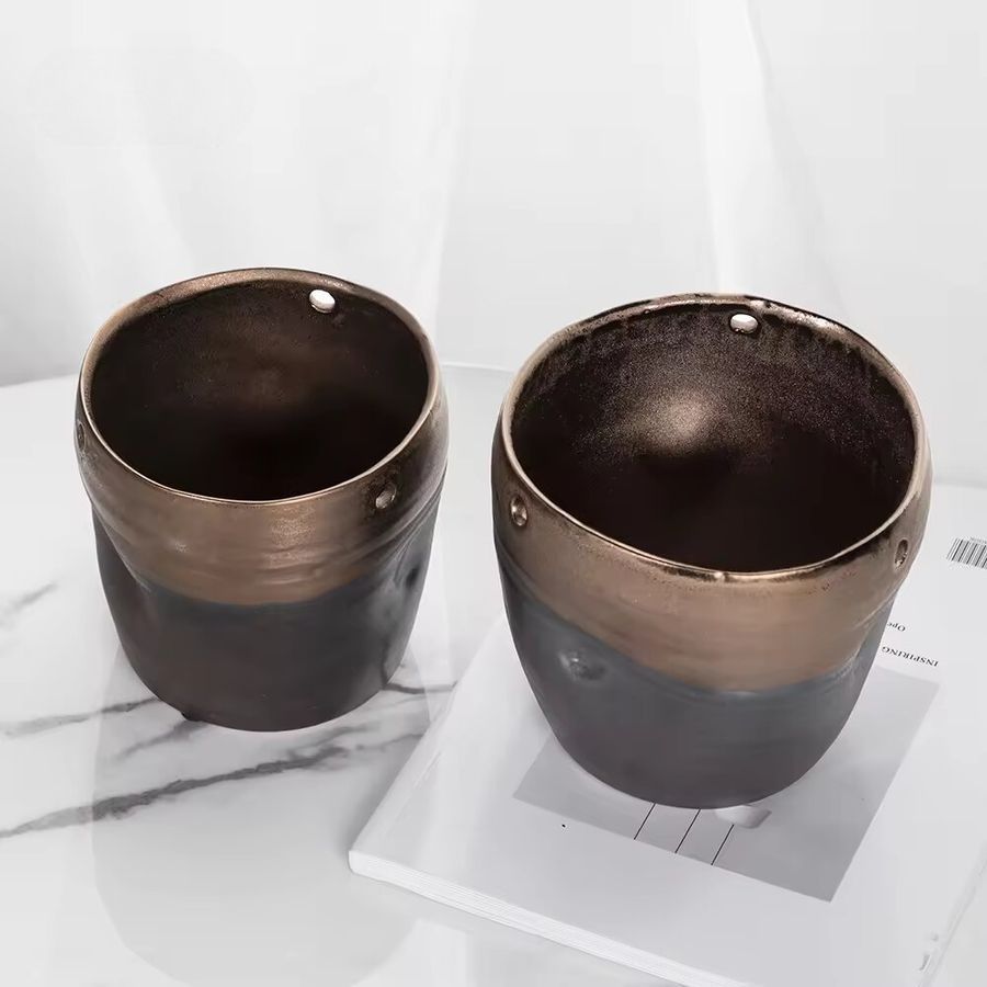 Verlander Metal Glaze Vase