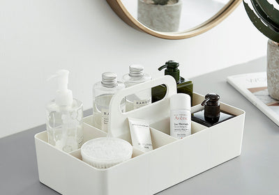 Storage Boxes Organizer with Partition Caddy Vanity Box