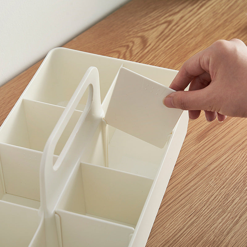 Storage Boxes Organizer with Partition Caddy Vanity Box