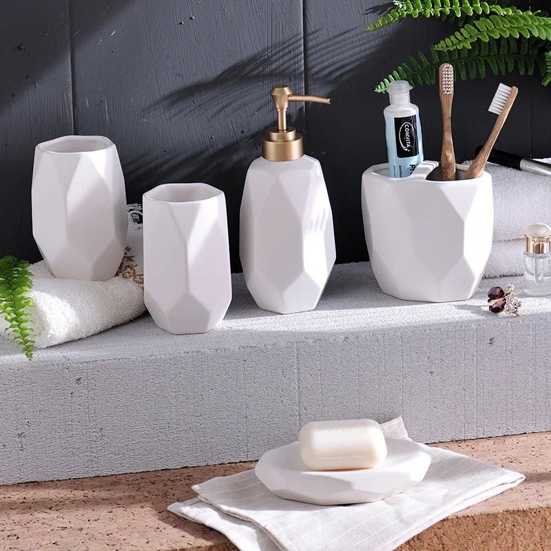 Adeline Bathroom Accessories - Set of 5 pieces