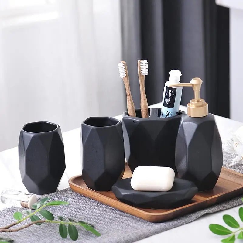 Adeline Bathroom Accessories - Set of 5 pieces