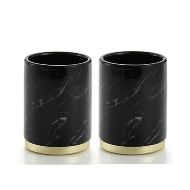 Stoneware Bathroom Accessories Black Modern Bathroom Accessories