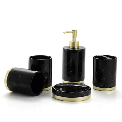 Stoneware Bathroom Accessories Black Modern Bathroom Accessories