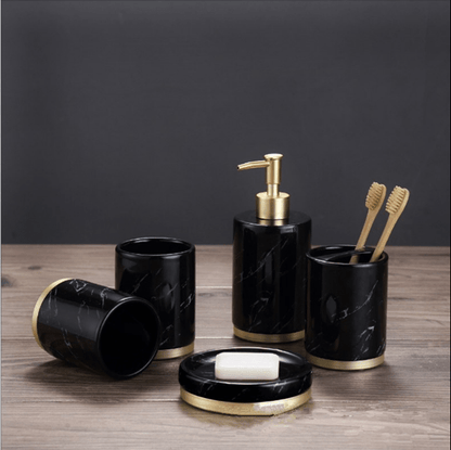 Stoneware Bathroom Accessories Black Modern Bathroom Accessories