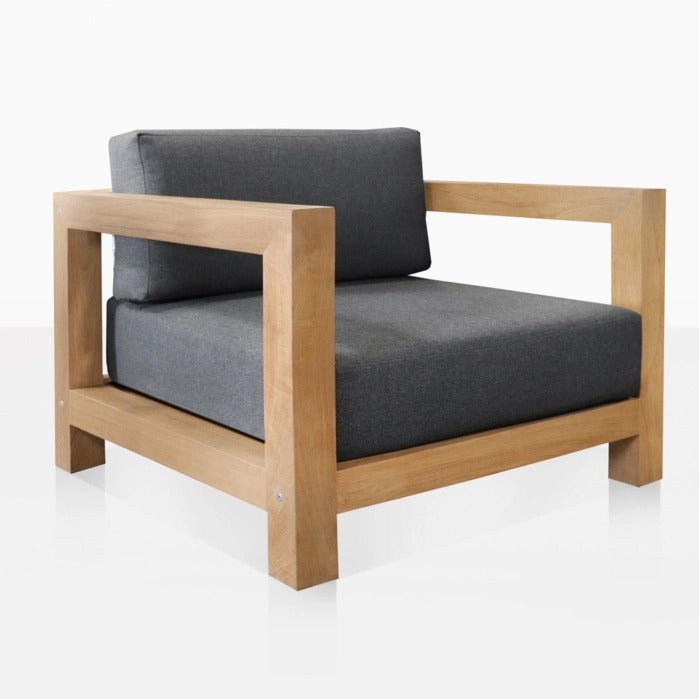 Club Chair Premium Lounge Chair Teak Wood Armchair