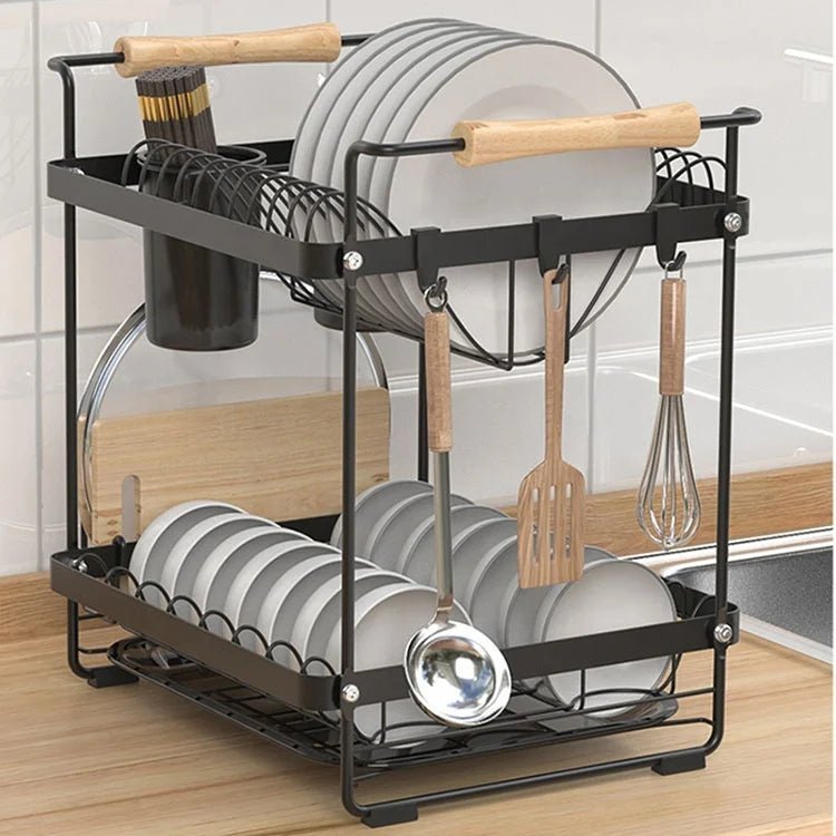 Black Stainless Steel Dish Rack