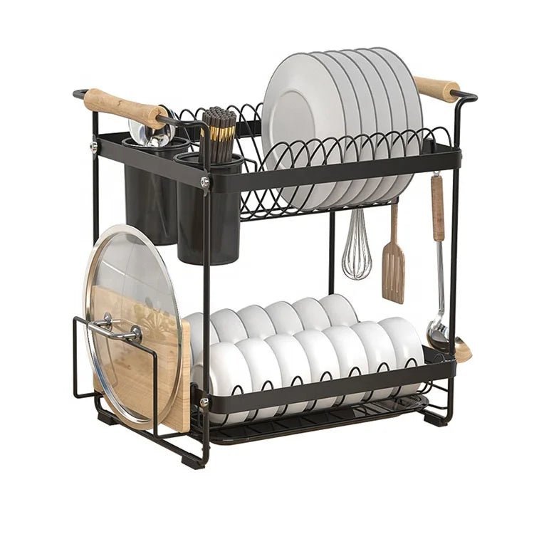 Black Stainless Steel Dish Rack