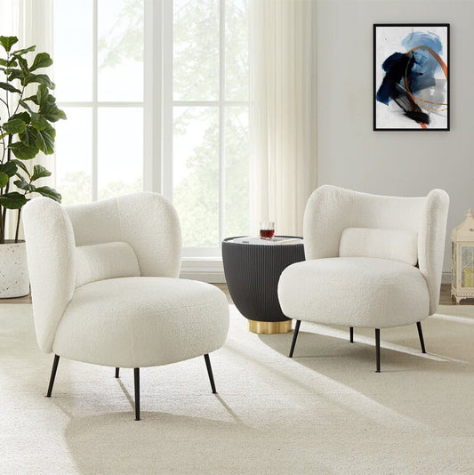 Boucle Lounge Chair Minimalist Lounge Chair Luxury Sofa Chair