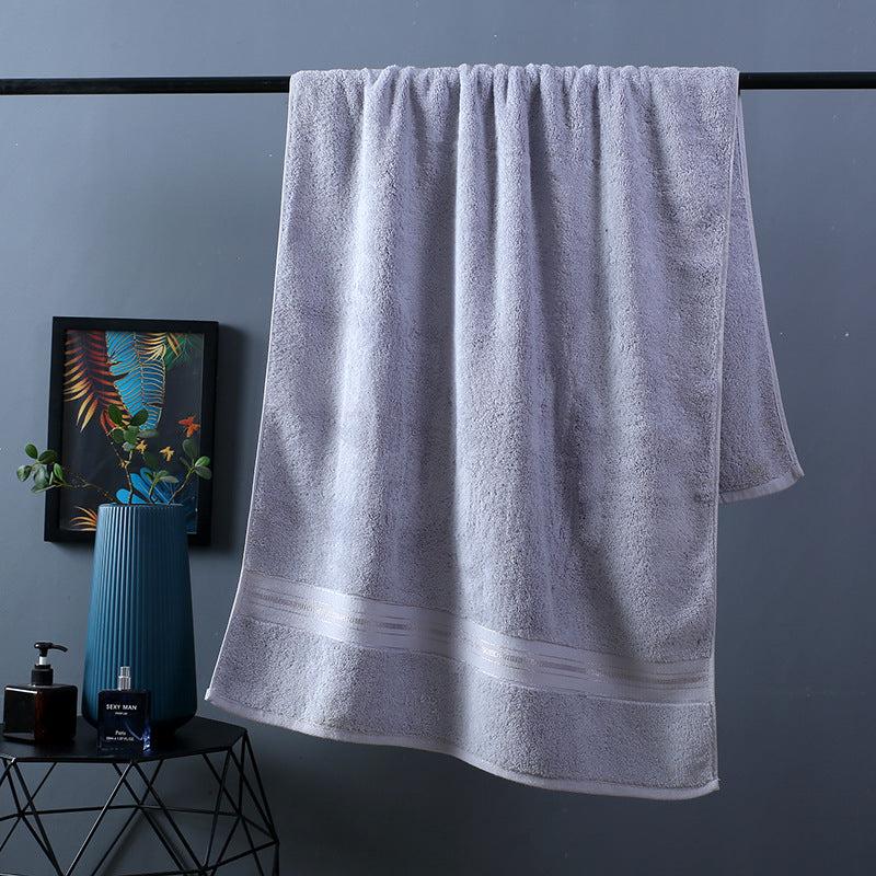 Bassett Thick Cotton Grey Bath Towels