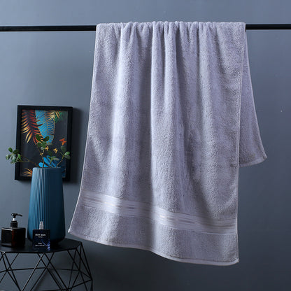 Bassett Thick Cotton Grey Bath Towels