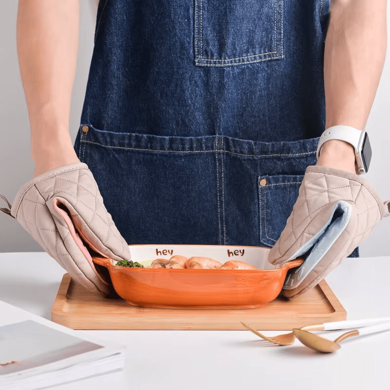 Fish Shaped Silicone Anti Scald Oven Gloves Kitchen Silicone Gloves Tray Dish Holder Oven Gloves Multi-purpose Gloves