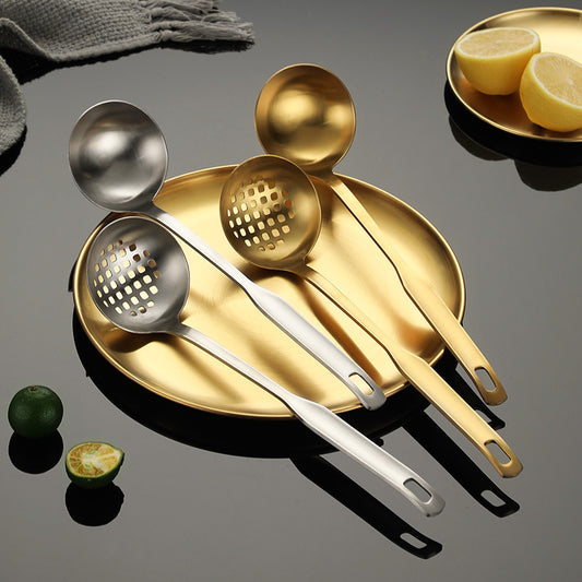 Ladles Soup Ladles Gold Ladles Kitchen Utensils