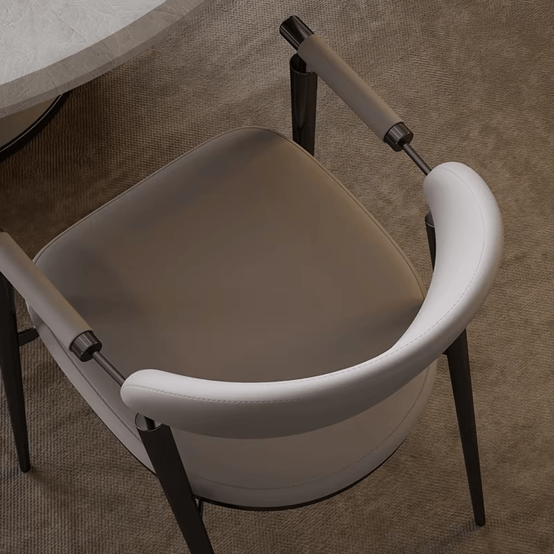 Indoor Back Support Modern Chairs Living Room Restaurant Work Reading Single Meditation Leather Nordic Armchair