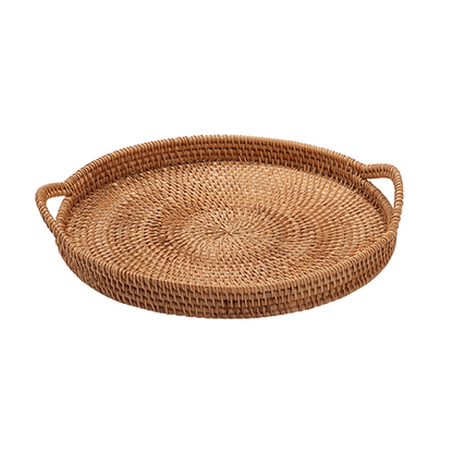 Sharrie Rattan Serving Tray - 28cm