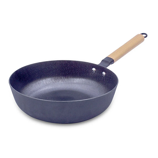 Cast Iron Wok with Glass Cover