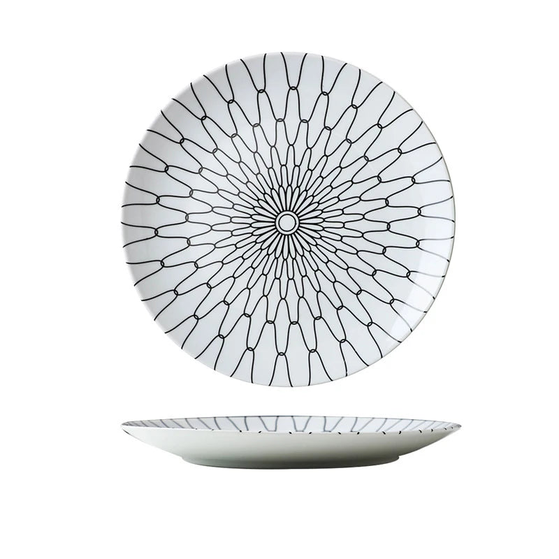 Modern Dinnerware Modern Dinner Set Geometric Design Plates