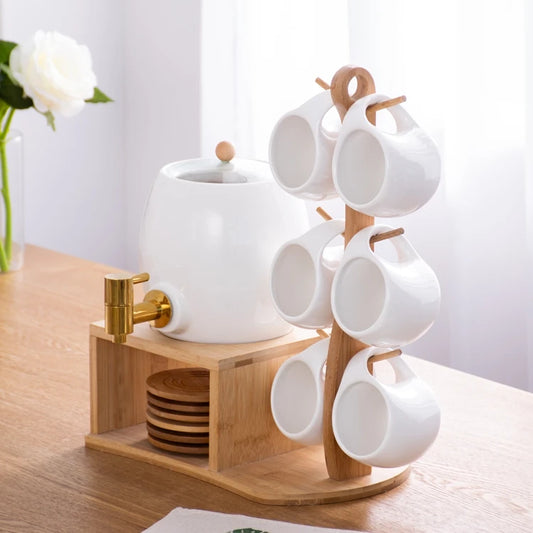 White Beverage Dispenser - Juice Dispenser