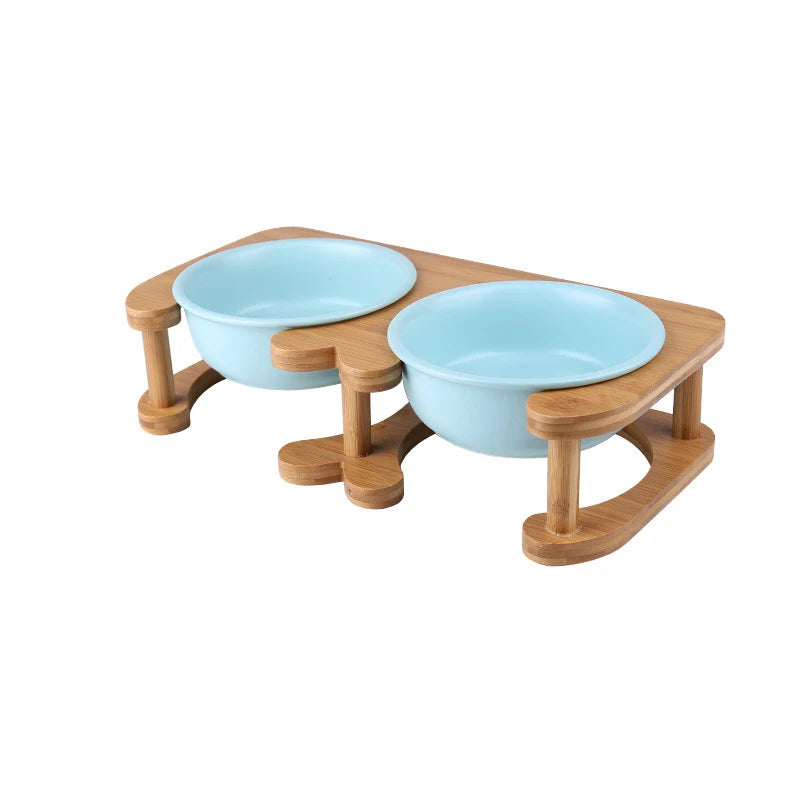 Ceramic Pet Bowl with Stand