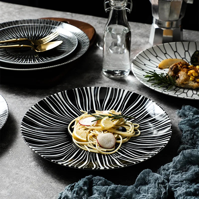 Modern Dinnerware Modern Dinner Set Geometric Design Plates