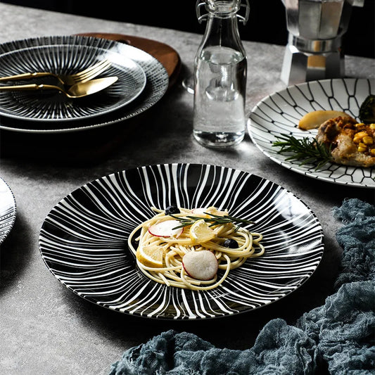 Modern Dinnerware Modern Dinner Set Geometric Design Plates