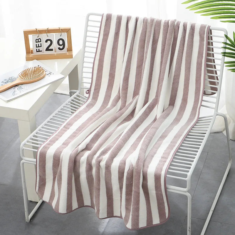 Stripe Microfiber Beach Towel