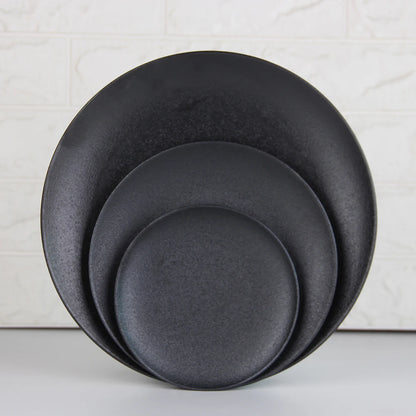 Black Dinner Plates Porcelain Dinnerware