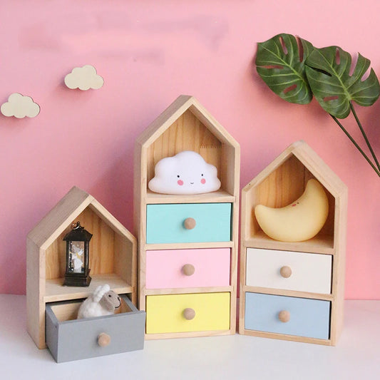 Bookshelf for Kids Bookshelf with Drawers Colorful Bookshelf