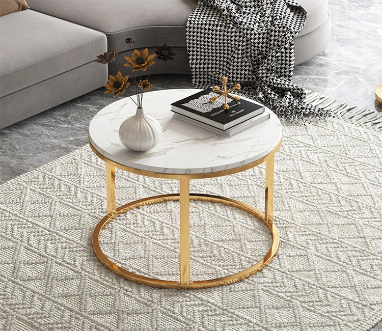 Marble Top Coffee Table Minimalist Coffee Table