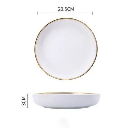 Delta Gold Rimmed Dinnerware Collection