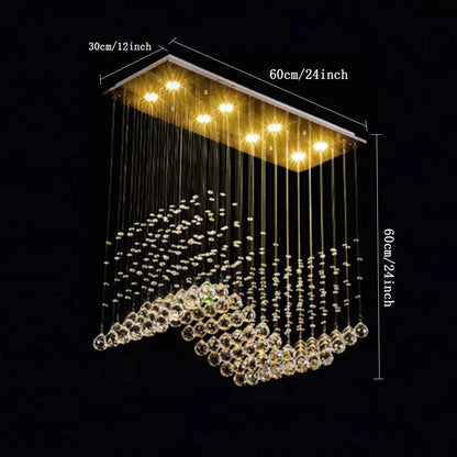 Kitchen Chandelier Premium Chandelier Raindrop Chandelier Hanging Crystals Chandelier Premium Lighting