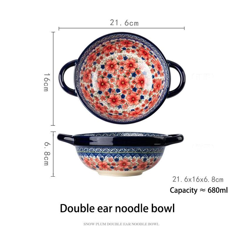 Ceramic Baking Dish - Boho Style