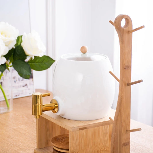 White Beverage Dispenser - Juice Dispenser