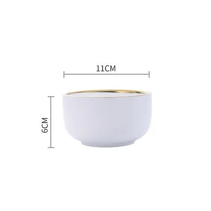 Delta Gold Rimmed Dinnerware Collection
