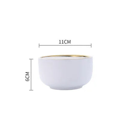Delta Gold Rimmed Dinnerware Collection