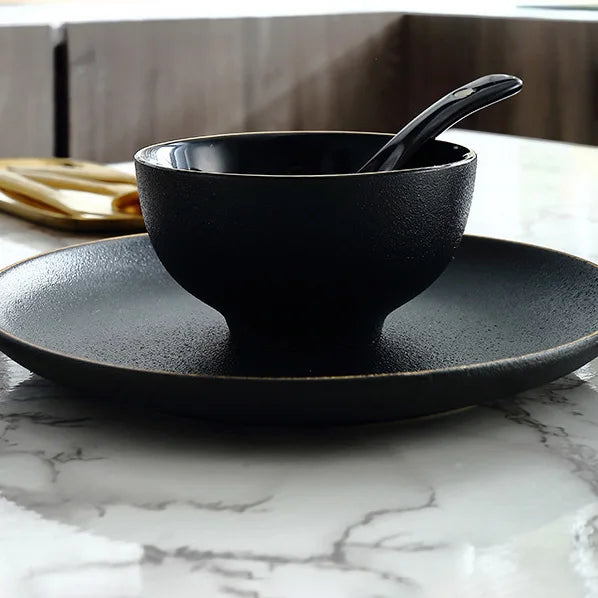 Matte Black Dinnerware