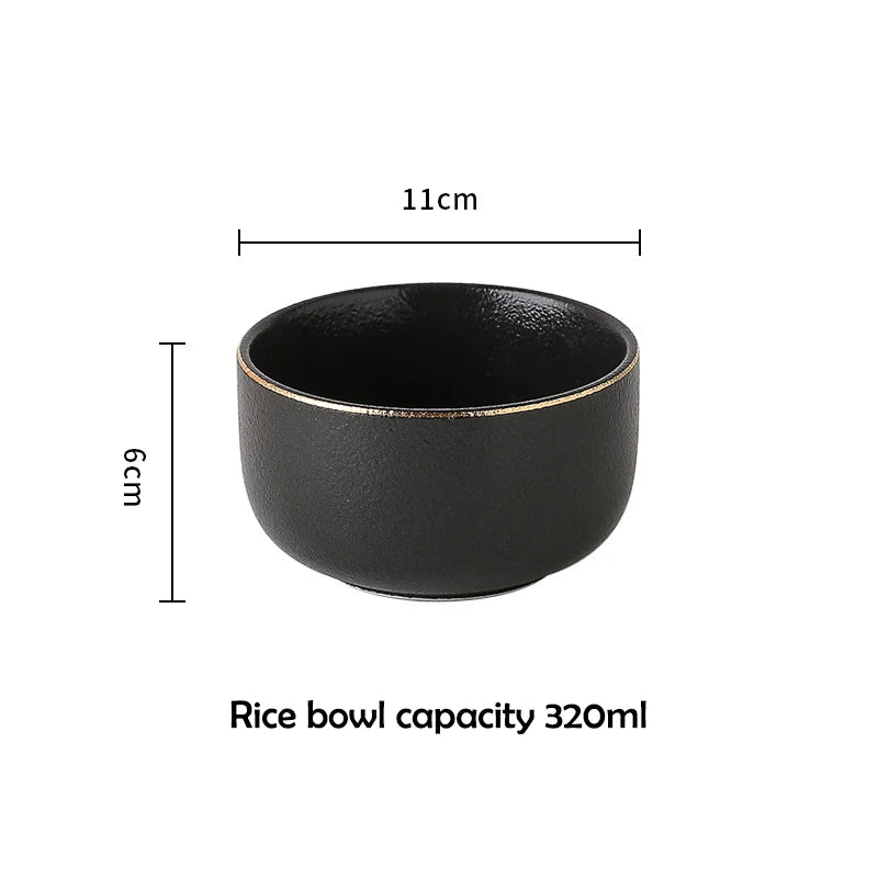 Matte Black Dinnerware