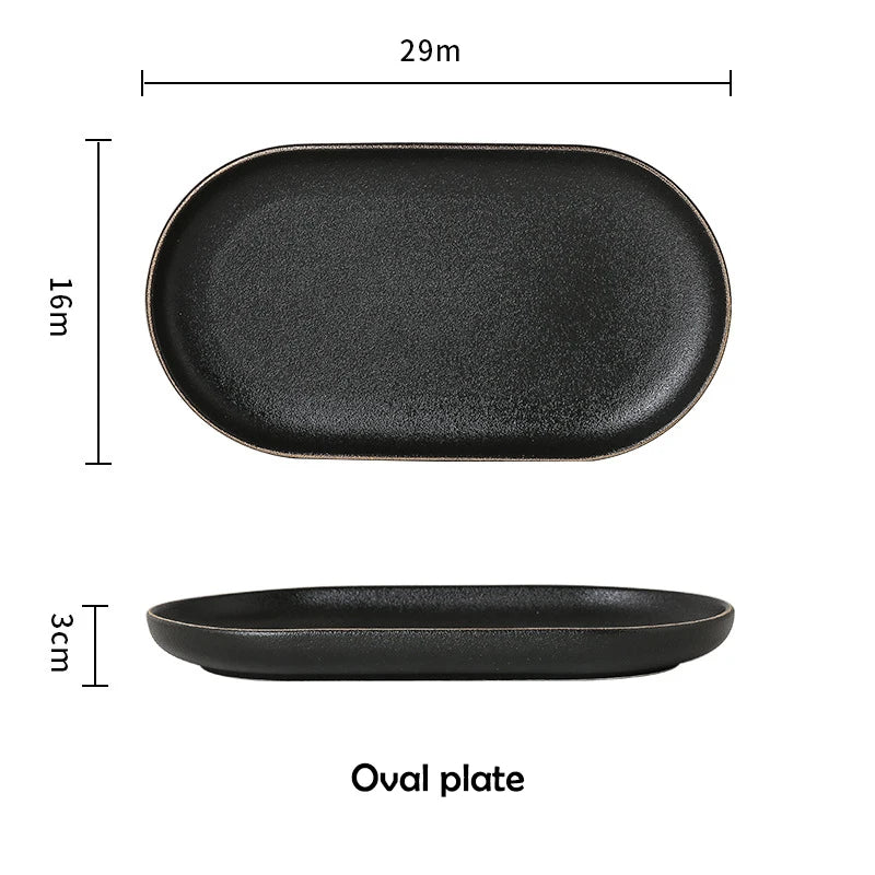 Matte Black Dinnerware