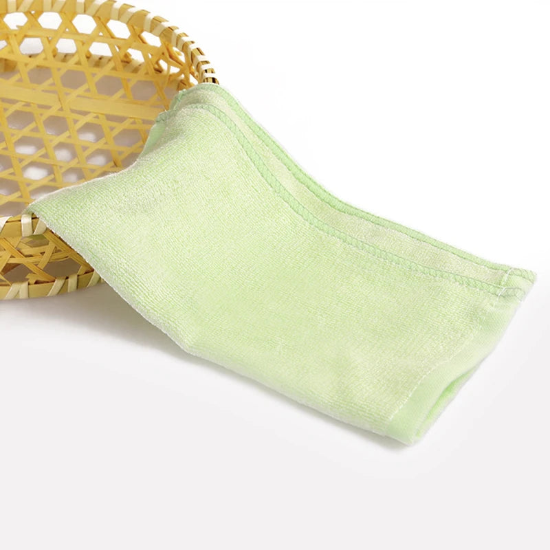 Natural Bamboo Fiber Baby Washcloths - Set of 4 pieces