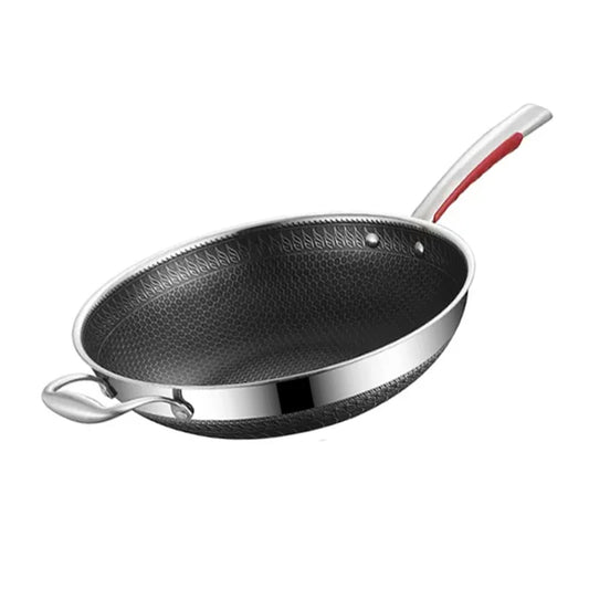 Stainless Steel Honeycomb Wok Premium Wok Premium Cookware