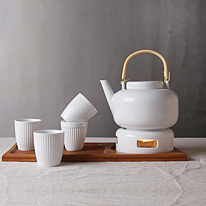 Premium Tea Set Modern White Tea Set
