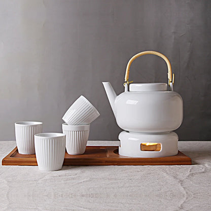 Premium Tea Set Modern White Tea Set