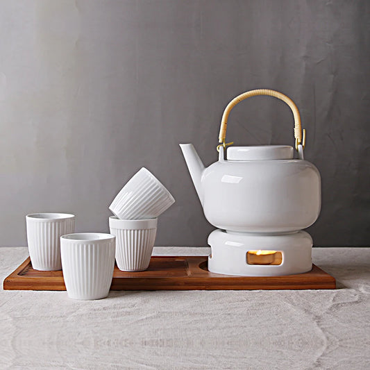 Premium Tea Set Modern White Tea Set