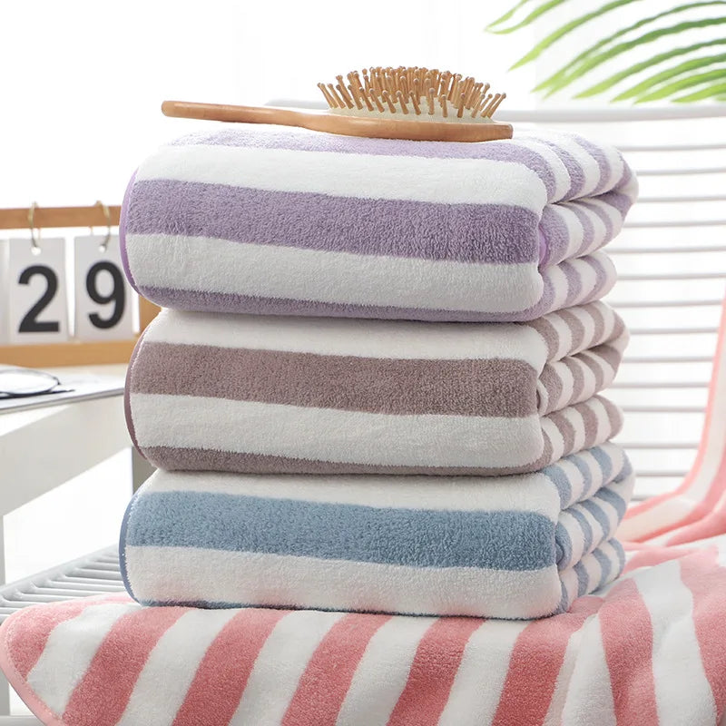 Stripe Microfiber Beach Towel