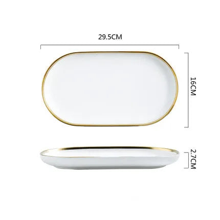 Delta Gold Rimmed Dinnerware Collection