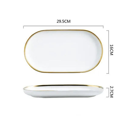 Delta Gold Rimmed Dinnerware Collection