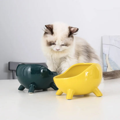 Ceramic Pet Bowl with Stand